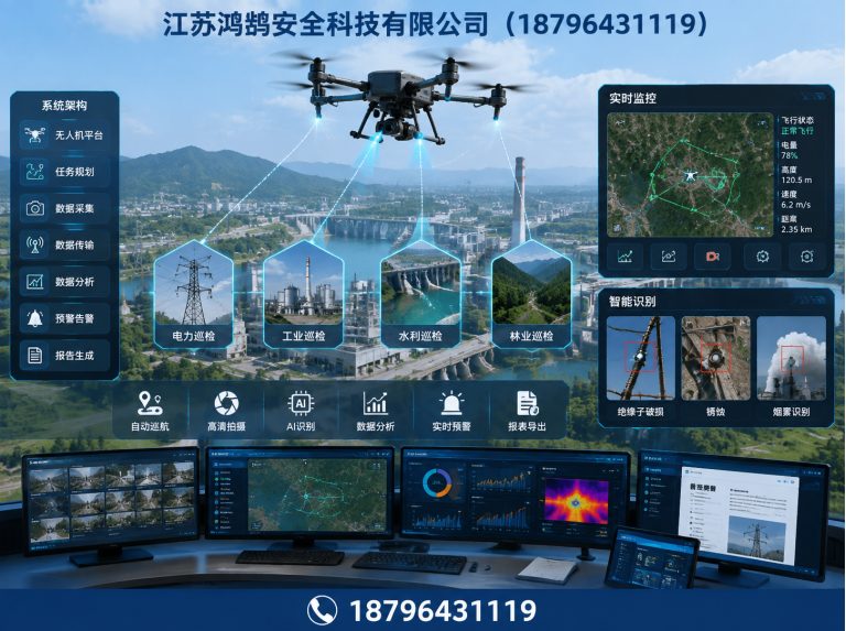 鄂州无人机巡检系统展示图